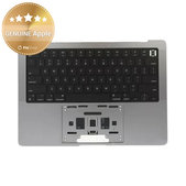 Górna rama klawiatury do MacBook Pro 14", A2442 (2021), A2779 (2023), z klawiaturą US i baterią, Space Gray, 661-32210, Genuine Apple