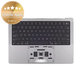 Górna rama klawiatury do MacBook Pro 14", A2918 (2023), z klawiaturą US i baterią, Space Gray, 661-35708, Genuine Apple