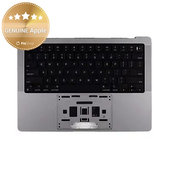 Górna rama klawiatury do MacBook Pro 14", A2918 (2023), z klawiaturą US i baterią, Space Black, 661-37958, Genuine Apple