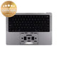 Górna rama klawiatury do MacBook Pro 14", A2918 (2023), z klawiaturą US i baterią, Space Black, 661-37958, Genuine Apple