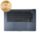 Górna rama klawiatury do MacBook Air 15", A3114 (2024), z klawiaturą US i baterią, Midnight, 661-40269, Genuine Apple