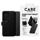 Etui Wallet Tango Two-In-One z QI do Samsung S26 Ultra, Czarny, CARE