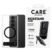 Etui Kickstand z czarnym QI do Samsung Galaxy S26, Przezroczyste, PanzerGlass