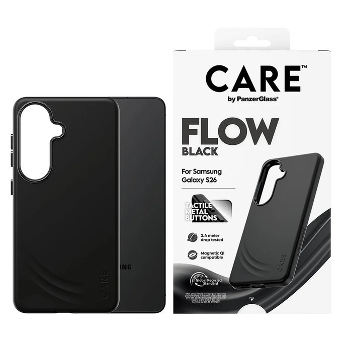 Etui FLOW z QI do Samsung Galaxy S26, Czarne, PanzerGlass