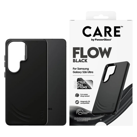 Etui FLOW z QI do Samsung Galaxy S26 Ultra, Czarne, PanzerGlass