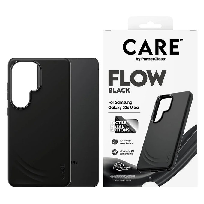 Etui FLOW z QI do Samsung Galaxy S26 Ultra, Czarne, PanzerGlass