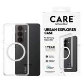 Etui Urban Explorer z białym QI do Samsung Galaxy S26, Przezroczyste, PanzerGlass