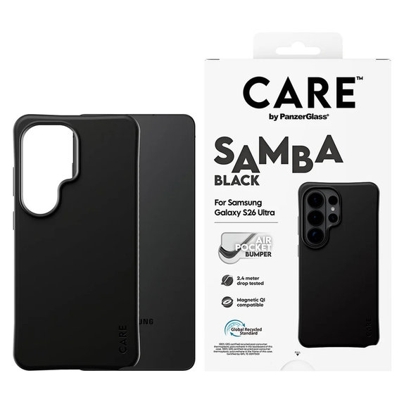 Etui Samba z QI do Samsung Galaxy S26 Ultra, Czarne, PanzerGlass