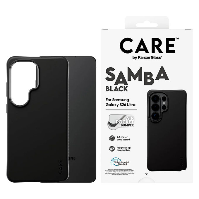 Etui Samba z QI do Samsung Galaxy S26 Ultra, Czarne, PanzerGlass
