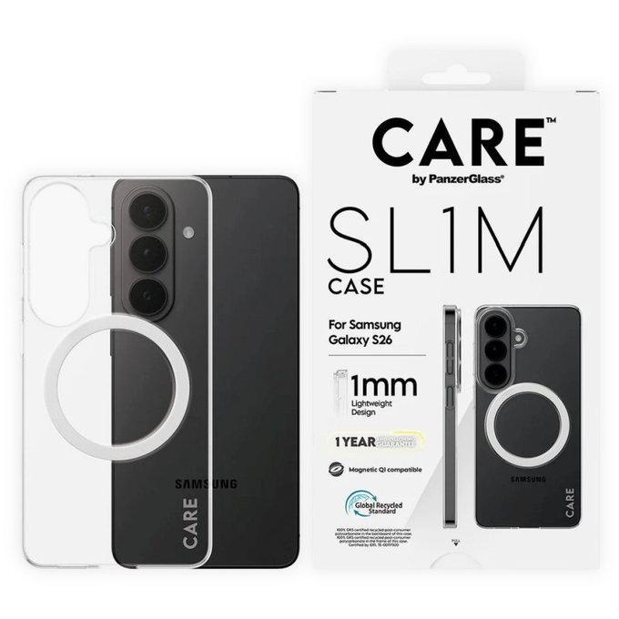 Etui SL1M do Samsung S26, Przezroczysty, CARE