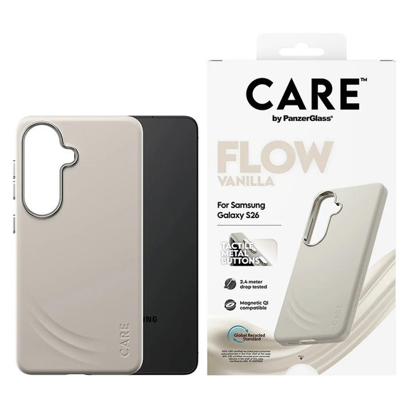 Etui FLOW z QI do Samsung Galaxy S26, Vanilla, PanzerGlass