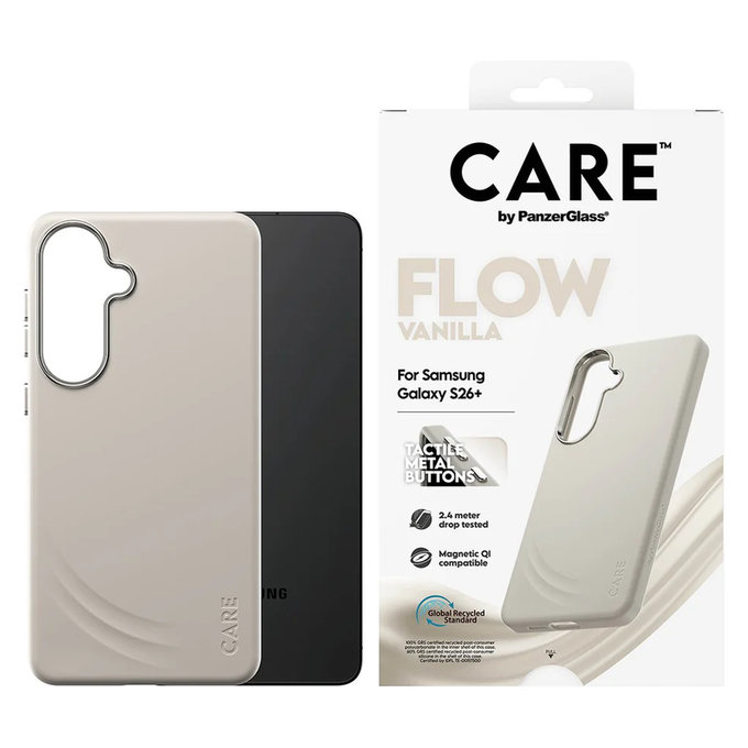 Etui FLOW z QI do Samsung Galaxy S26+, Vanilla, PanzerGlass