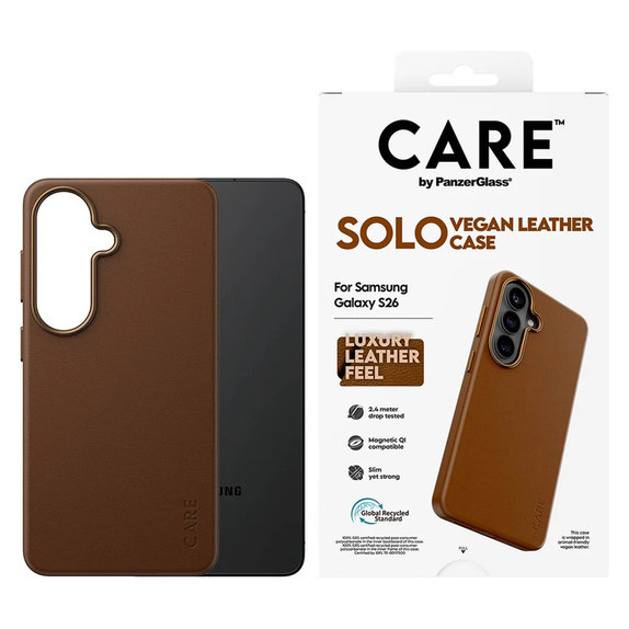 Etui Solo do Samsung Galaxy S26, Hnedé, PanzerGlass