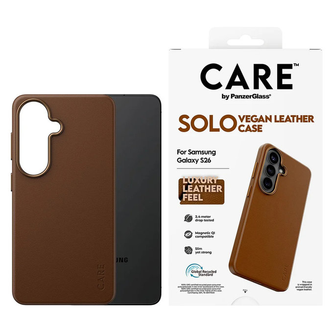 Etui Solo do Samsung Galaxy S26, Hnedé, PanzerGlass
