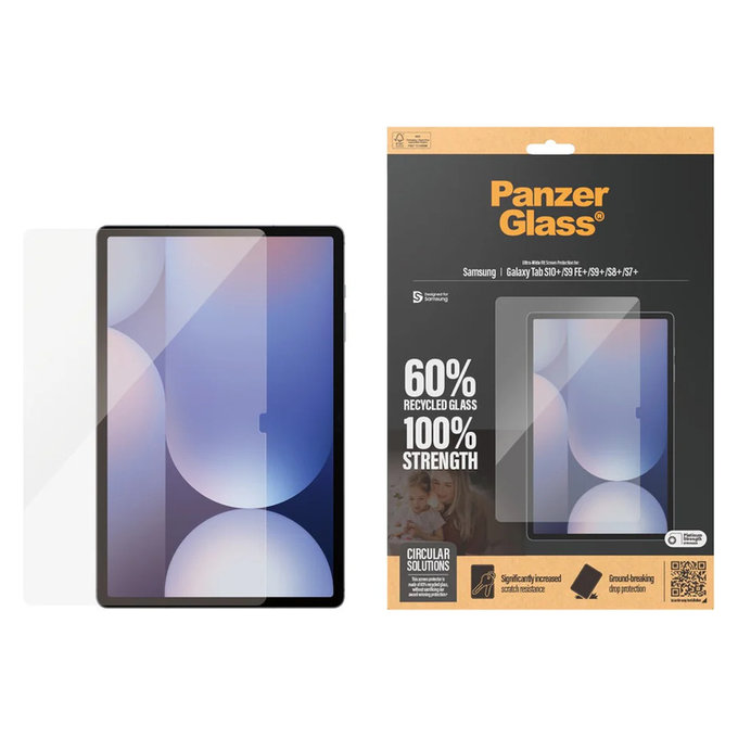 Szkło hartowane UWF do Samsung Galaxy Tab S7+/S8+/S9+/S9 FE+/S10+, Przezroczyste, PanzerGlass
