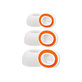 Wymienne silikonowe końcówki douszne do AirPods 3 Pro, Memory Foam, zestaw (L, M, S), Biały, White