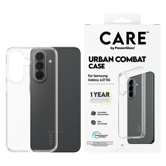 Etui Urban Combat do Samsung Galaxy A37, Przezroczyste, PanzerGlass