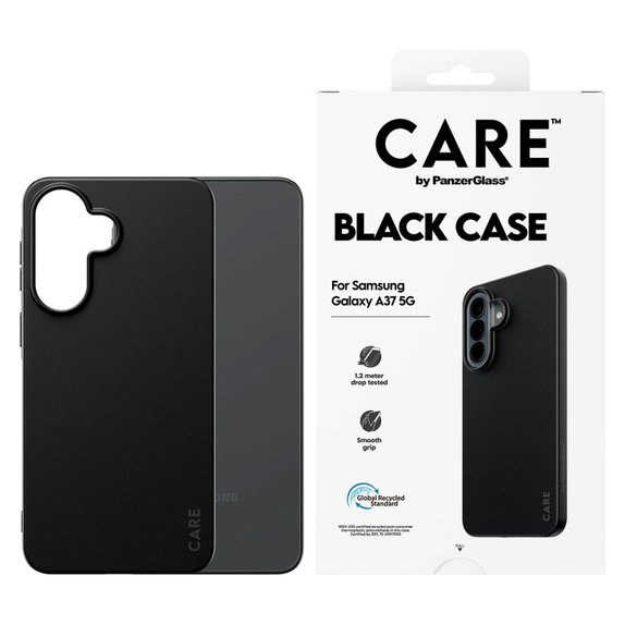 Etui TPU do Samsung A37, Czarny, CARE