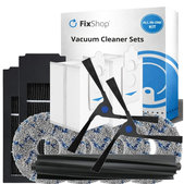 Zestaw części zamiennych do Ecovacs Deebot X2 Omni (1x Główna szczotka, 2x Filtr, 2x Szczotka boczna, 4x Ściereczka mopująca, 2x Worek na kurz)
