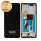 Wyświetlacz dla Motorola Moto G86 5G, Ekran dotykowy z ramką, Cosmic Sky, 5D68C30475, Genuine Service Pack