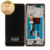 Wyświetlacz dla Motorola Moto G86 5G, Ekran dotykowy z ramką, Chrysanthemum, 5D68C30477, Genuine Service Pack