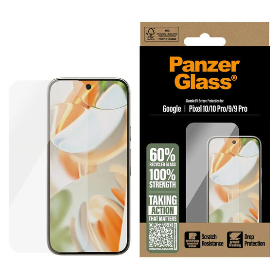 Szkło hartowane do Google Pixel 10/10 Pro/9/9 Pro, Przezroczyste, PanzerGlass
