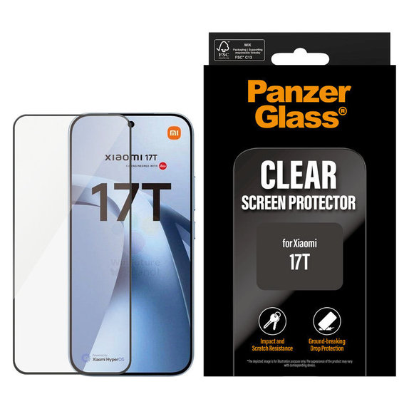 Szkło hartowane UWF do Xiaomi 17T, Czarny, PanzerGlass