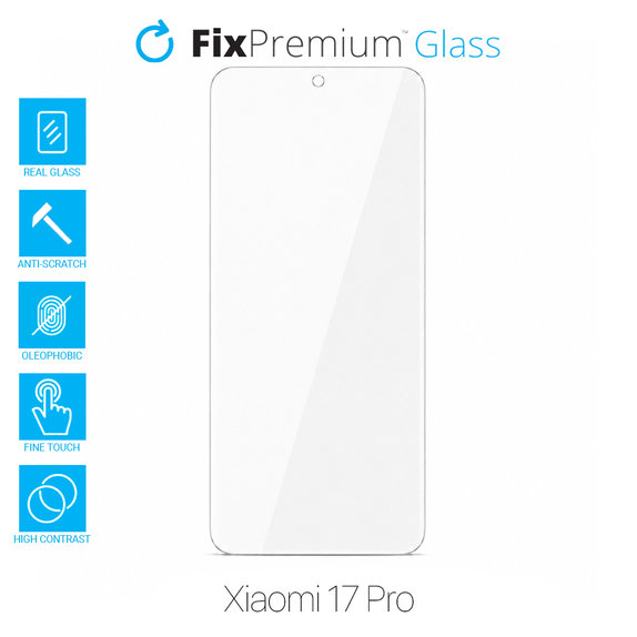 Szkło hartowane do Xiaomi 17 Pro, FixPremium