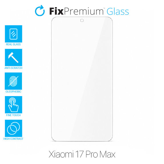 Szkło hartowane do Xiaomi 17 Pro Max, FixPremium