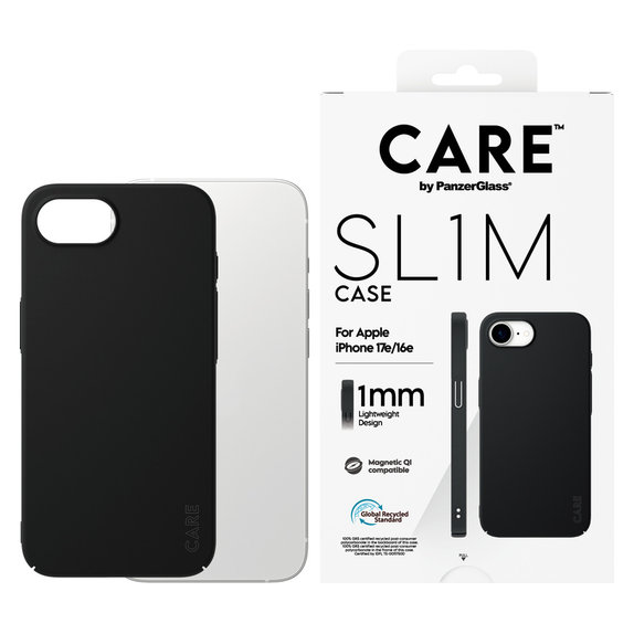 Etui SL1M z MagSAFE by PanzerGlass do iPhone 17e/16e, Czarne, PanzerGlass