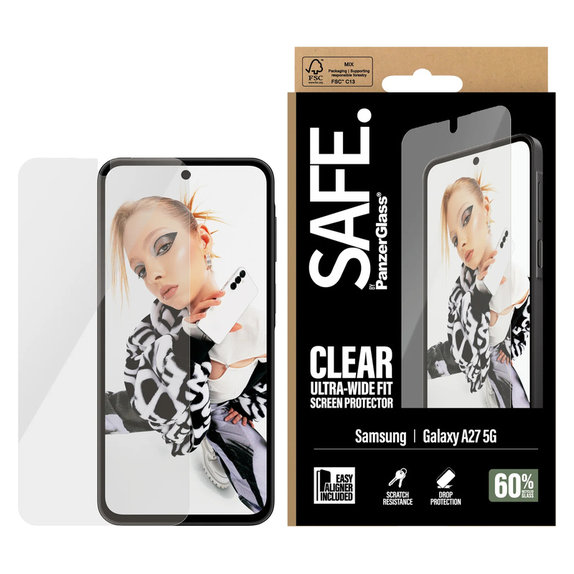 Szkło hartowane UWF z aplikatorem do Samsung Galaxy A27, Przezroczyste, SAFE by PanzerGlass
