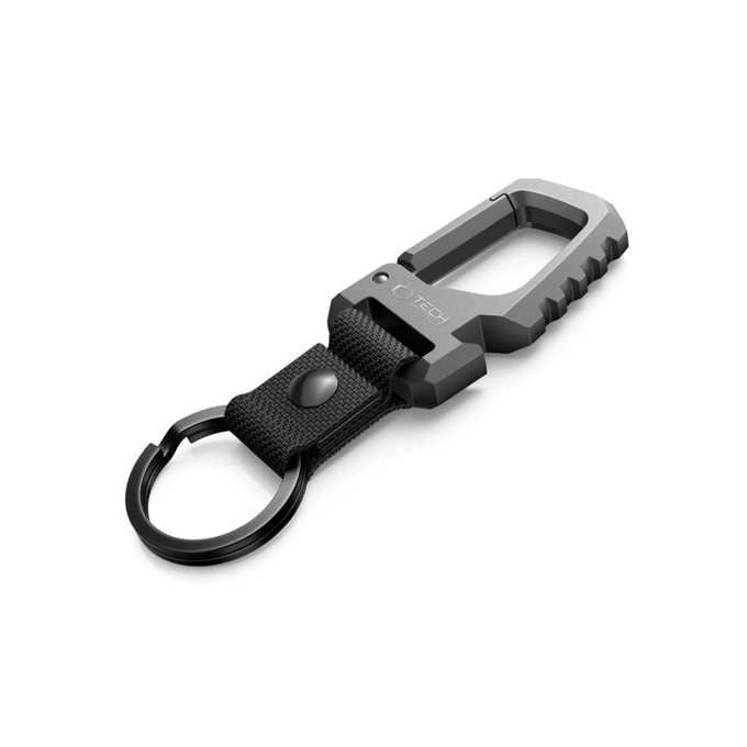 Brelok Slidelock Carabiner Keychain, Gunmetal, Tech-Protect