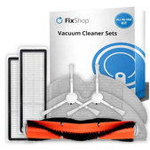 Zestaw części zamiennych do Xiaomi Mi Robot Vacuum Mop (Mijia 1C), 2 (Mijia 2C) 2 Pro+ (Mijia 1T) (1x Główna szczotka, 2x Filtr, 2x Szczotka boczna, 2x Ściereczka mopująca)
