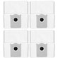 Worek na kurz, 4 szt. do Ecovacs Deebot T30c, T50-series, T80-series, X8-series, X9 Pro-series