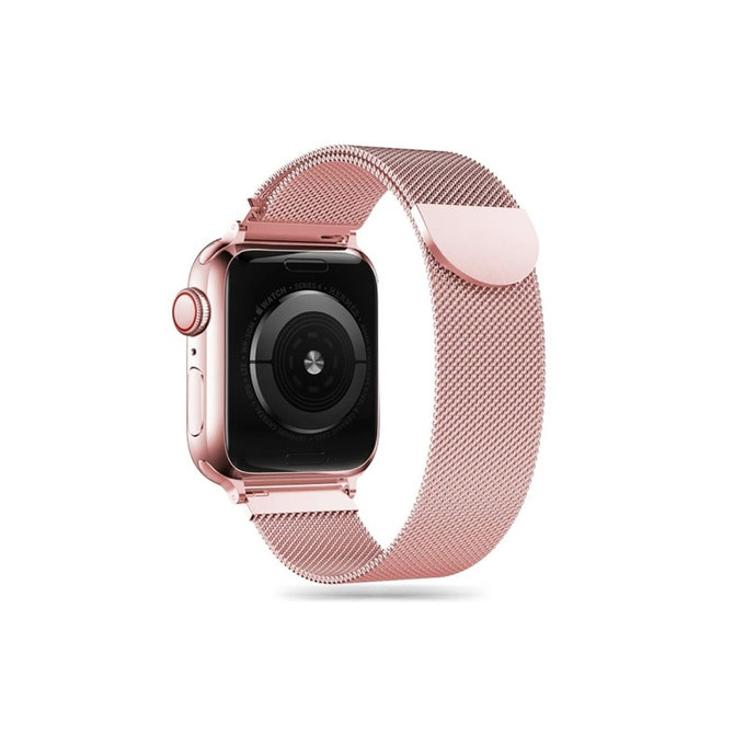 Pasek Milaneseband do Apple Watch 8 / 9 / 10 / 11 / SE (40 / 41 / 42 mm), Rose Gold, Tech-Protect