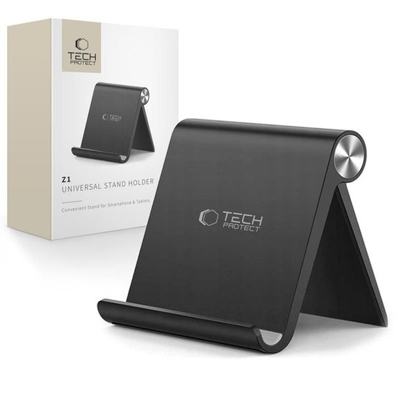 Podstawka Z1 Universal Stand Holder Smartphone & Tablet, czarna, Tech-Protect