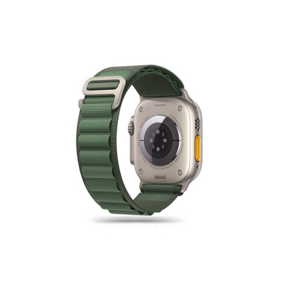 Pasek Nylon Pro do Apple Watch 8 / 9 / 10 / 11 / SE / Ultra (44 / 45 / 46 / 49 mm), Military Green, Tech-Protect