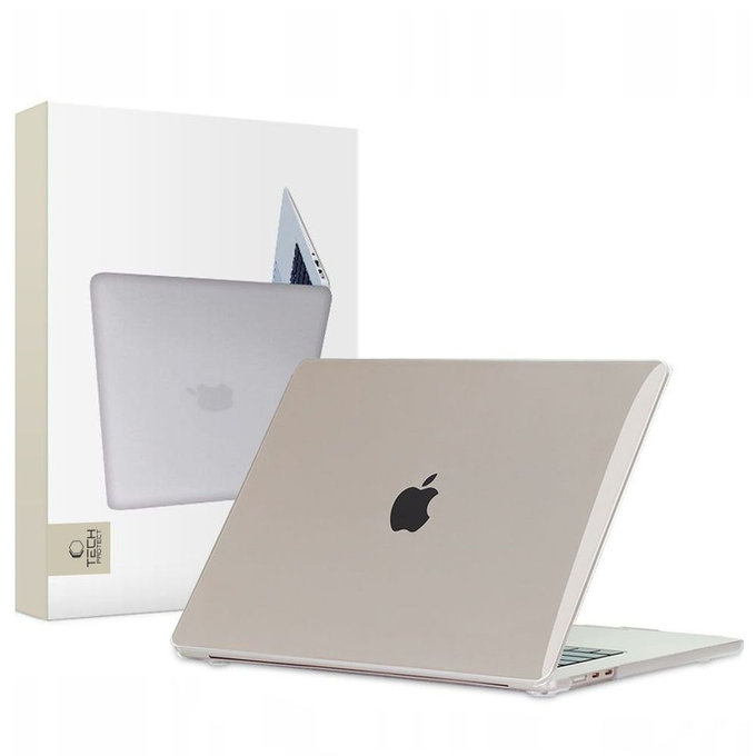 Etui Smartshell do MacBook Air 15 M2-M5 2023-2026, Crystal Clear, Tech-Protect