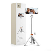 Selfie stick ze statywem L03S, biała, Tech-Protect