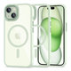 Etui MagMat MagSafe do iPhone 15, zielona/przezroczysta, Tech-Protect