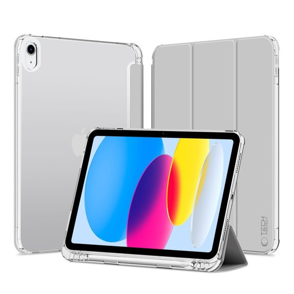 Etui Sc Pen Hybrid do iPad 10.9" 10 / 2022 / 11" 11 / 2025, szara, Tech-Protect