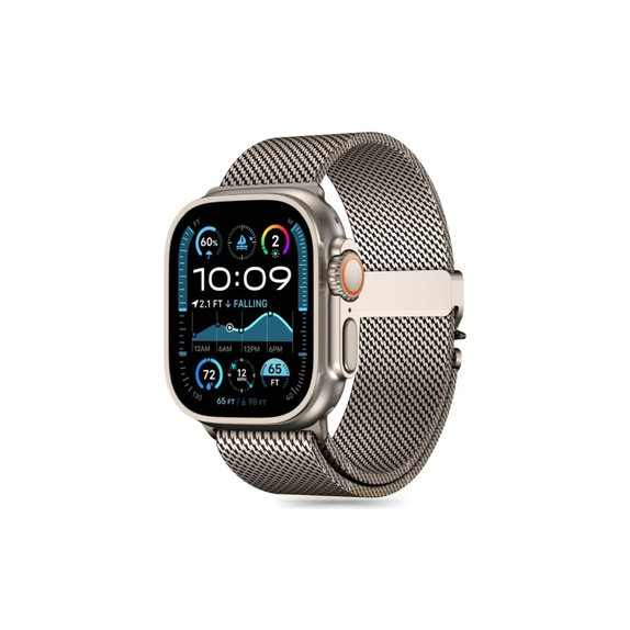 Pasek Milano do Apple Watch 8 / 9 / 10 / 11 / SE / Ultra (44 / 45 / 46 / 49 mm), Titanium, Tech-Protect
