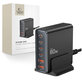 Ładowarka sieciowa DC80W-GAN 6-PORT PD 80W / QC3.0, czarna, Tech-Protect
