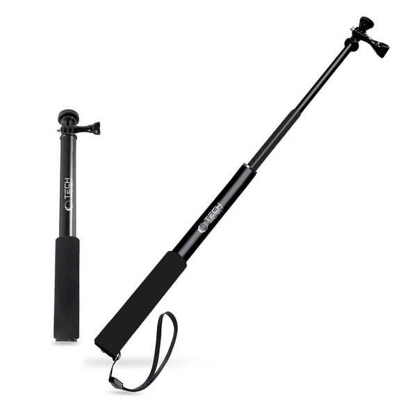 Selfie stick ze statywem GA100 do GoPro / DJI / INSTA360, czarna, Tech-Protect