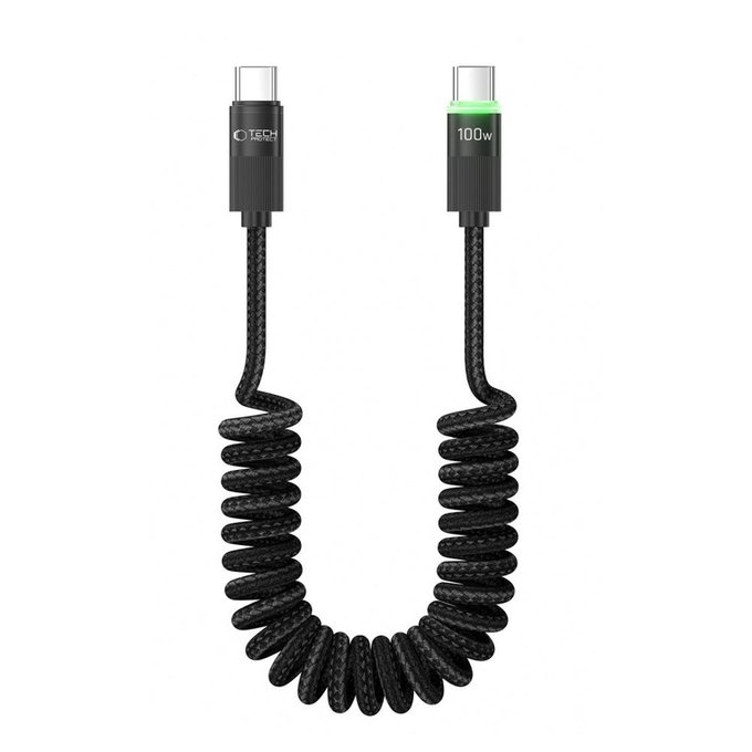Kabel UB20T Ultraboost USB-C Cable PD 100W / 5A 180CM, czarna, Tech-Protect