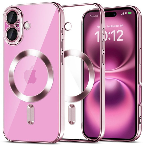 Etui MagFlex MagSafe do iPhone 16 Shiny Rose, Tech-Protect