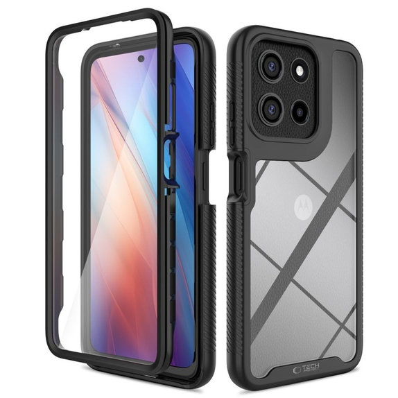Etui Defense do Motorola Moto G15 / G15 Power / G17 / G17 Power / G05 / E15, czarna, Tech-Protect