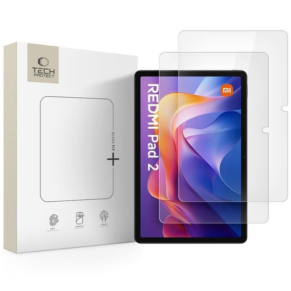 Szkło hartowane Glass Fit+ 2-PACK do Xiaomi Redmi Pad 2 / SE 11.0, przezroczysta, Tech-Protect