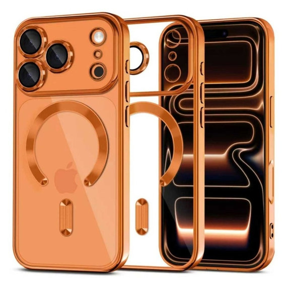 Etui MagFlex MagSafe do iPhone 17 Pro, Shiny Cosmic Orange, Tech-Protect