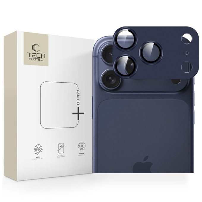 Osłona aparatu Camfull Fit+ do iPhone 17 Pro Max, Deep Blue, Tech-Protect